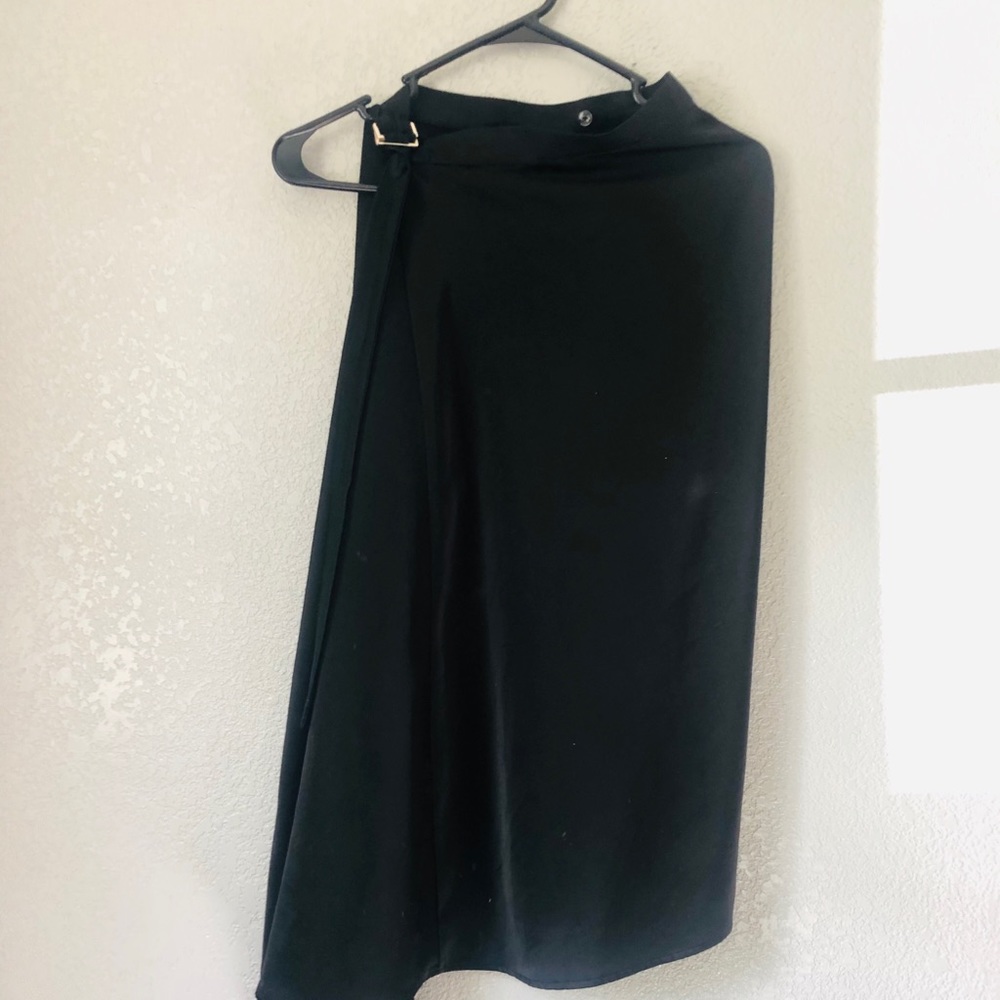 Satin H&M wrap skirt